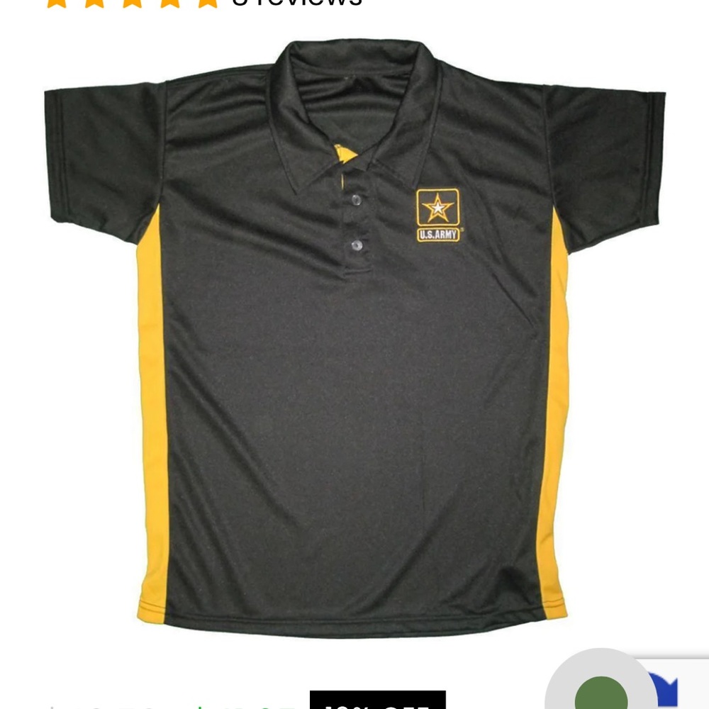 Brand New. U.S. Army polo shirt. Unisex,medium and size small